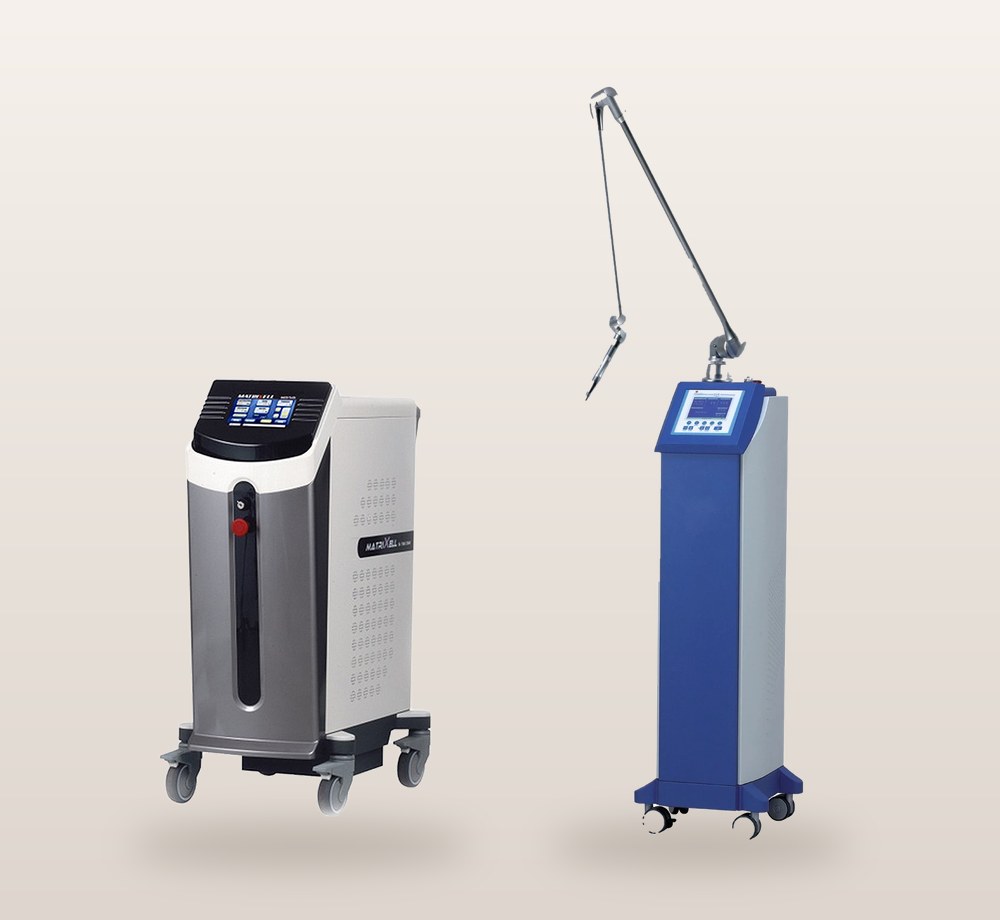 메트릭셀 레이저와 울트라펄스 CO2 레이저 1000NAIN